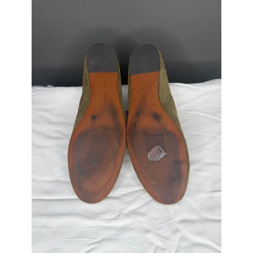 Madewell The Remy Mary Jane Flat in Aged Olive Green Suede Size 8 - Picture 16 of 16